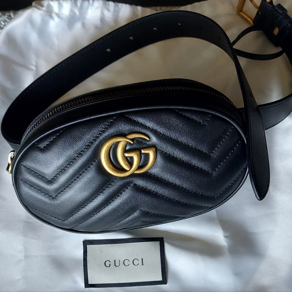Gucci Marmont Matelasse Belt Bag